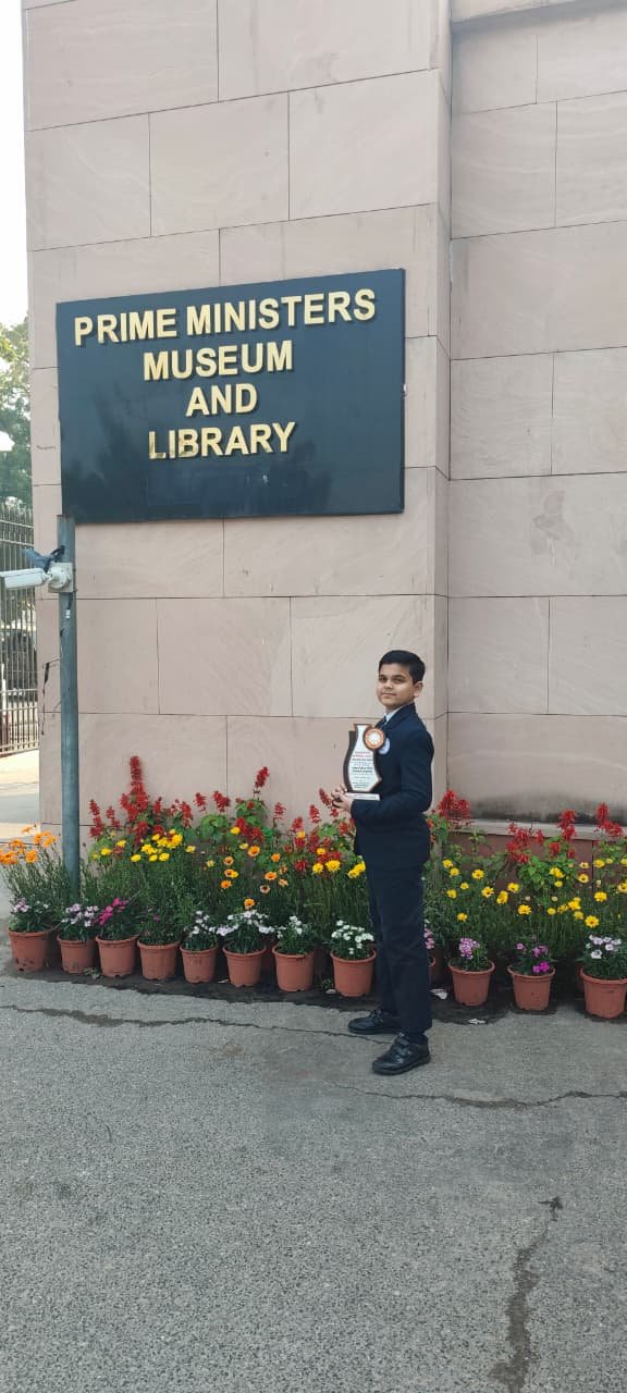 Aditya Khaparde of grade VII awarded Gold Medal